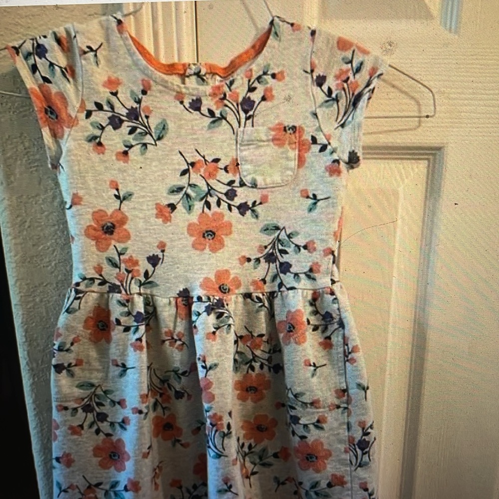 Carter's floral short sleeve dress 6X